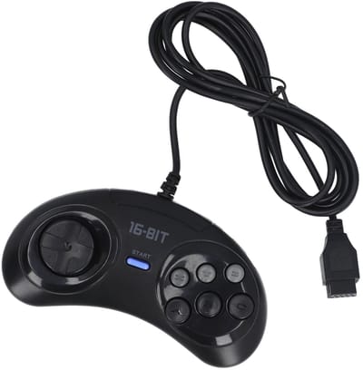 Dailygoody - Bit Game Controller - TurboBoost - Ergonomisch Ontwerp - 16 Knoppen - Compatibel met Genesis - Speelplezier - Geschikt voor Gamers - Hand