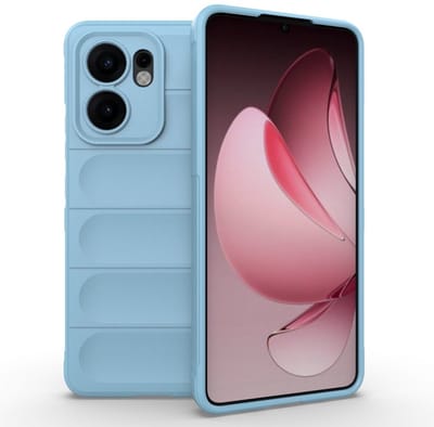 Coverup Hoesje - Geschikt voor OPPO Reno13 F / FS 5G Hoesje - Coverup Hands-On Rugged Back Cover - Lichtblauw