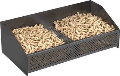 Pelletmand voor open haarden en kachels, 50 x 25 x 17 cm, ideaal voor houtpellets en brandhout