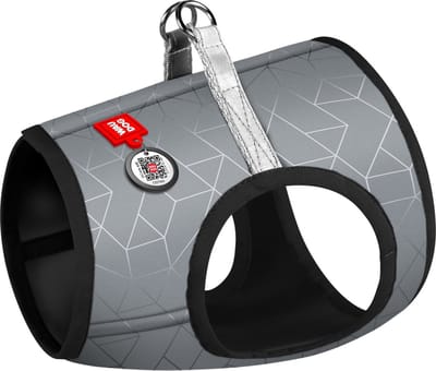WAUDOG Reflective Harnas / Hondentuigje - Polyester - Hoog Reflecterend - Gratis QR tag - XS4 - Borstomtrek: 36 - 39 cm - Nekomtrek: 26 - 28 cm (GELIEVE ALVORENS BESTELLEN OPMETEN)