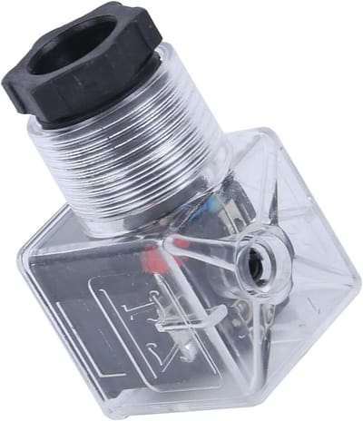 Magneetklep Connectoren - Spoelplug Set - Industriële Automatisering - Waterdicht Stofdicht - 5 Stuks DC24V - Transparant