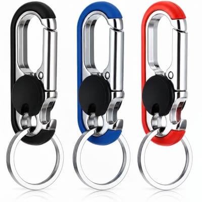 3 Karabijnhaak Sleutelhangers - Musketonhaak Flesopener met Sleutelringen voor Volwassenen - Musketon Autosleutel - Auto Klein Carabiner Sleutel Hanger, Houder - Karabijn haak Multitool - Keychain voor Vrouwen, Mannen - Karabijnsluiting Sleutelhouder