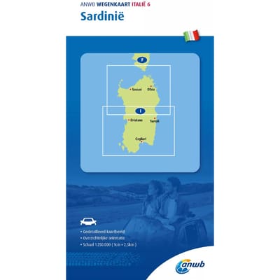 Anwb*wegenkaart Italië 6. Sardinië - Anwb Wegenkaart