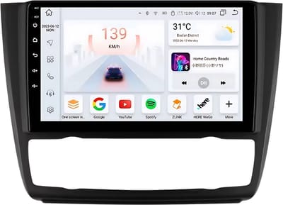 Autoradio met bluetooth - Carplay - Voor BMW 1-Serie (E87, E81, E82, E88) (2004-2011) - Geschikt voor Apple en Android - Stereo - Navigatie - Navigatiesysteem auto - 4GB 32GB