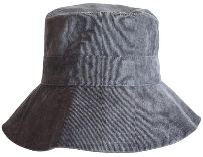 Bucket Hat Dames Winter - Vissershoed - Bucket Hoed Opvouwbaar UV – Gabi - Maat: M-L: 58 cm - Grijs