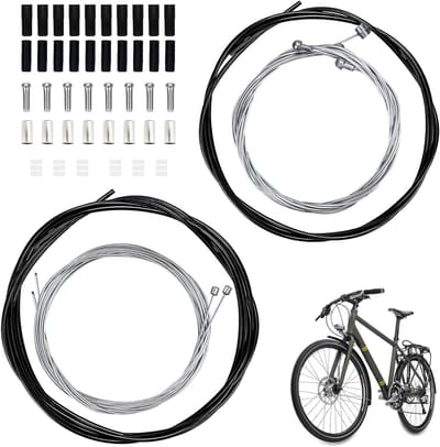 Complete Set Fietskabels voor Rem en Versnelling met Beschermhoezen, Eindkappen en O-Ringen voor Mountainbike en Racefiets