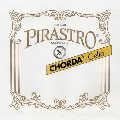 Pirastro P232440 cello string C-4 medium (36), gut core, silver plated