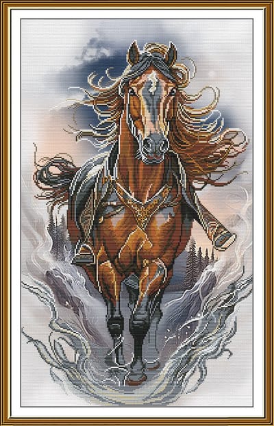 Borduurpakket Nova Sloboda - A Noble Trotter - Een Nobele Reiziger