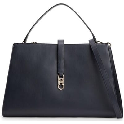 Tommy Hilfiger Libre Med Satchel Space Blue Maat: OS | Handtassen Outlet | Dames | Blauw