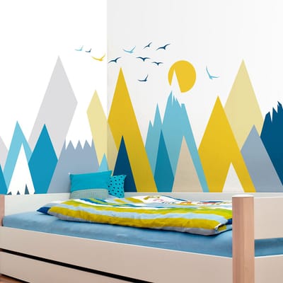 Kinderstickers van Scandinavische bergen, Betika, 110 x 165 cm