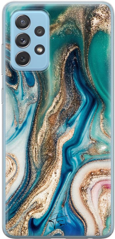 Hoesje geschikt voor Samsung Galaxy A52 5G - Magic marble - Soft Case - TPU - Marmer - Multi - Mooie Telefoonhoesjes