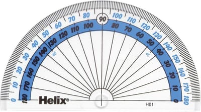 Gradenboog - Hoekmeter - Nauwkeurig Meten - Transparant Plastic - 10cm 180 Graden - Doorzichtig