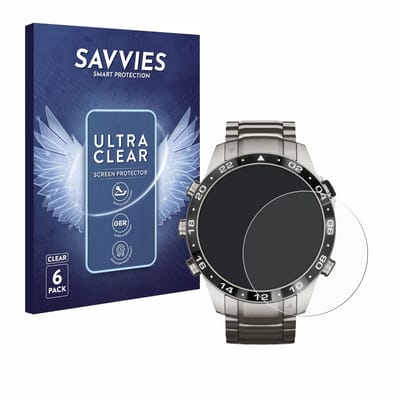 Savvies - Screenprotector voor Garmin Marq Aviator Gen 2 - Folie Beschermfolie transparant 6 Stuks