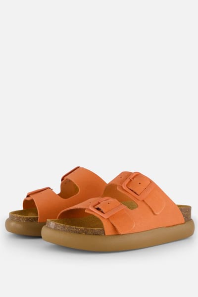 Scholl Noelle Chunky Slippers oranje Suede - Dames - Maat 41