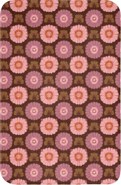 WC mat 40x60 cm - Antislip - Retro - Madelief - Roze - Toiletmat - Vloermat - Douchemat - Toilet tapijt - Toiletmatten