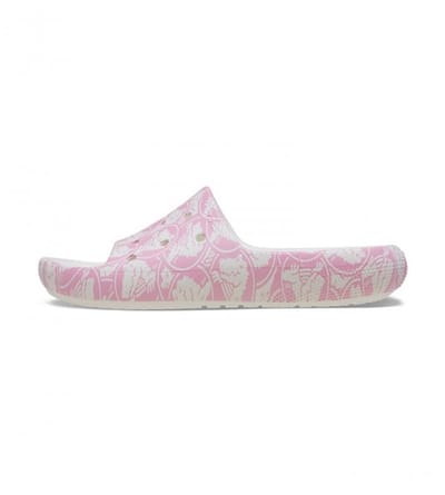 Crocs Classic Duke Print Slide Roze Maat 39/40 US M7/W9