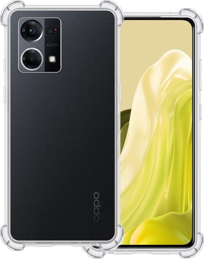 Hoesje Geschikt voor OPPO Reno 7 - Sterk & Shockproof - Siliconen Case - Back Cover - Telefoon Hoes Shock Proof - Transparant