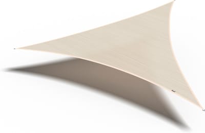 Platinum Sun & Shade - Coolfit - Schaduwdoek – Driehoek - 500x500x500cm – Gebroken Wit – 5 jaar garantie - 95% UV protectie – Sterk geweven 285 g/m² - Hoge kleurechtheid