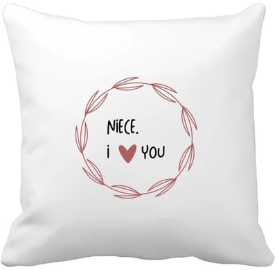 Akyol - niece i love you Kussen hoes - Nicht - de liefste nicht - verjaardagscadeau - verjaardag - cadeau - cadeautje voor nicht - nicht artikelen - kado - geschenk - gift - 40 bij 40 cm