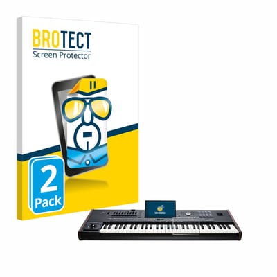BROTECT - Screenprotector voor KORG Pa5X - Folie Beschermfolie transparant 2 Stuks