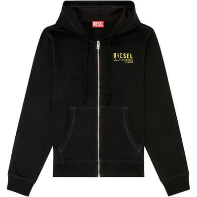 Diesel Ginn K11 Sweatshirt Met Rits Zwart S Man