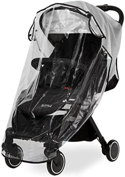 PromoHome Universele Regenhoes voor Kinderwagen - Waterdicht, Winddicht, UV-Bescherming - Geschikt voor Buggy's, Wandelwagens en Joggingwagens - Transparant