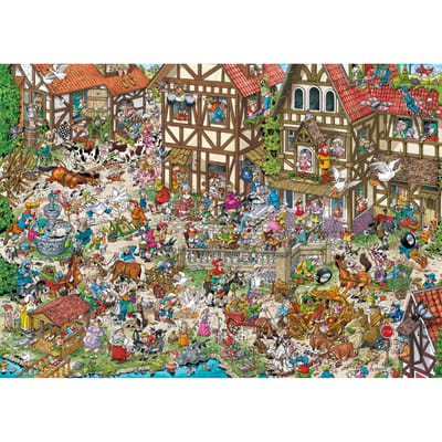 Ravensburger Ray's Comic Series - Time Travel 2 - Middle Ages - 1000 stukjes Legpuzzel