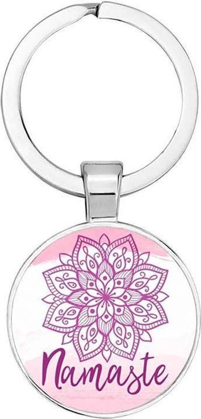 Akyol - namaste Sleutelhanger - Boeddha - boeddhisten - boeddhisme - boeddhist - namaste - 2,5 x 2,5 CM
