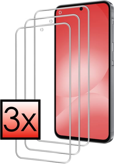 Screenprotector - 3 Stuks - Geschikt voor Samsung Galaxy A56 - Extra Sterk - Beschermglas - Gehard Glas - Tempered Glass - Screen Protector - Bescherm Cover