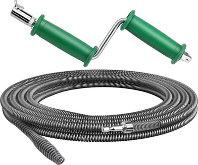 Pijpreinigingsspiraal - Afvoerreiniger - Verstoppingen Verhelpen - Flexibel Staal - 3 meter x 10 mm - Zilver