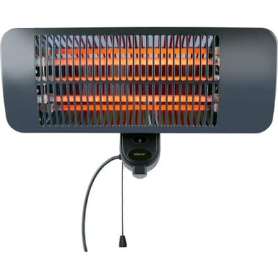 alpina Infrarood Verwarming Hangend - Terras Heater 2000W 3 Warmtestanden - Spatwaterdichte Terrasheater IP34 met Infrarood Paneel - Terrasverwarmer