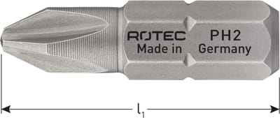 Rotec PRO Schroefbit PH 1, L=25, C6.3, BASIC (vpe 10)