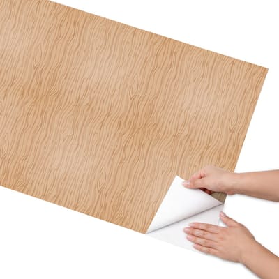 Coloray Meubel Wrap Folie - Bruin Meubelfolie - 65x130 cm - Decoratiefolie Zelfklevend Houten patroon - Meubelfolie Zelfklevend - Rustiek Meubelfolie - Wrapfolie Keuken - Wanddecoratie - Texturen