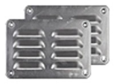 Ventilatierooster 130x90 mm aluminium - set van 2st