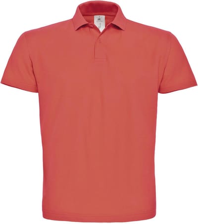 B&C Id.001 Polo Shirt CGPUI10 - Pixel Coral - L