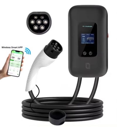 Laadpaal 11 kW met gratis app | 5 meter vaste kabel Type 2 | 3 RFID pasjes | Mobiele app / Wifi | IP65 waterdicht | Type B beveiliging | 2 jaar garantie | Slimme Wallbox 11 kW 3 fase 16A