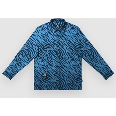 The Dudes Tigrrrr Blue Dave Premium Over Shirt patroon