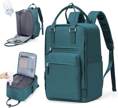 Aura® Vacuum Rugzak - Vacuum Rugzak Handbagage - Vacuumrugzak - Groen - 25cm x 20cm x 40cm