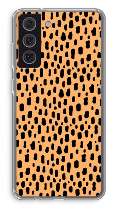 Case Company® - Hoesje geschikt voor Samsung Galaxy S21 FE hoesje - Panter - Soft Cover Telefoonhoesje - Bescherming aan alle Kanten en Schermrand