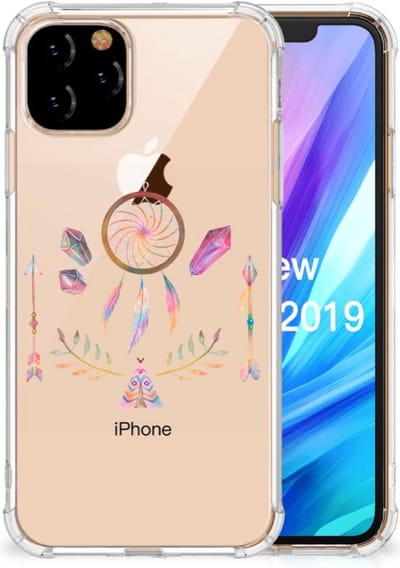 Back Cover voor Apple iPhone 11 Pro Stevig Bumper Hoesje Boho Dreamcatcher