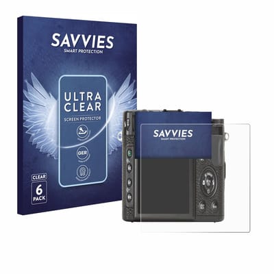 Savvies - Screenprotector voor Fujifilm X10 - Folie Beschermfolie transparant 6 Stuks