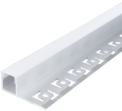 Inbouw aluminium profiel 2m Plafond voor LED-strip - Kunststof - Zilver - SILUMEN