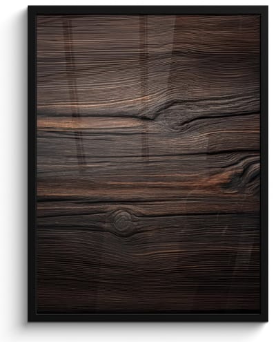 Poster in lijst - Fotolijst 50x70 cm - Posters - Hout - Grillige nerven - Posterlijst zwart - Decoratie - Wanddecoratie woonkamer - Muurdecoratie slaapkamer