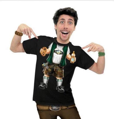 Benza T-Shirt - Baby Bayer - Leuk, Grappig, Mooi, Funny - Zwart, Man, Maat M