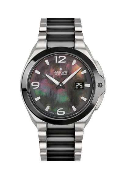 Junghans Spektrum dames horloge - keramisch radiogestuurde horloge - solar horloge - 15/1500.44