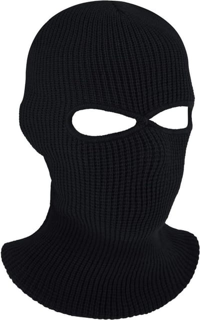 Kinderen Gebreide Balaclava met 2 Openingen - Winter Ski Masker voor Volledige Gezichtsbescherming en Warmte
