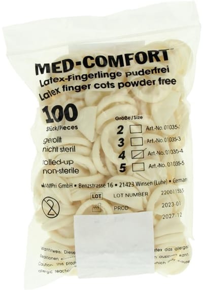 Medeco Vingerling latex maat L 100 Stuks