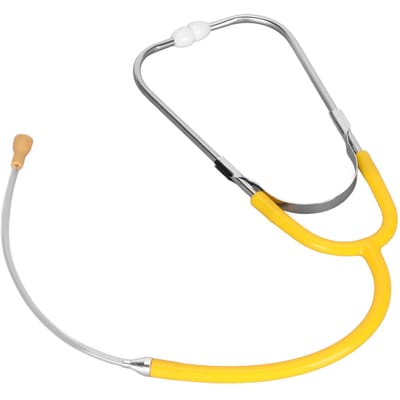 Listening Stethoscope Metal Binaural Earing Aid phones Stethoscope Hearing Aid Accessory Yellow geel