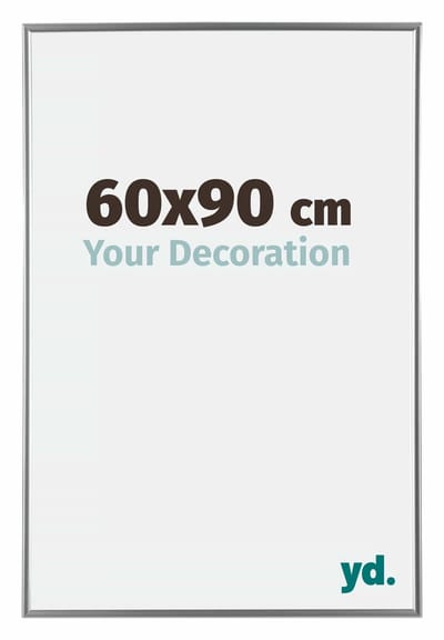 Your Decoration - Fotolijst 60x90 cm - Kunststof - Zilver Hoogglans - Evry