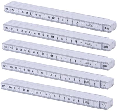 Meetstaaf Wit - Duimstok Set - Nauwkeurig Meten - Onbreekbaar Materiaal - 2 Meter - Wit